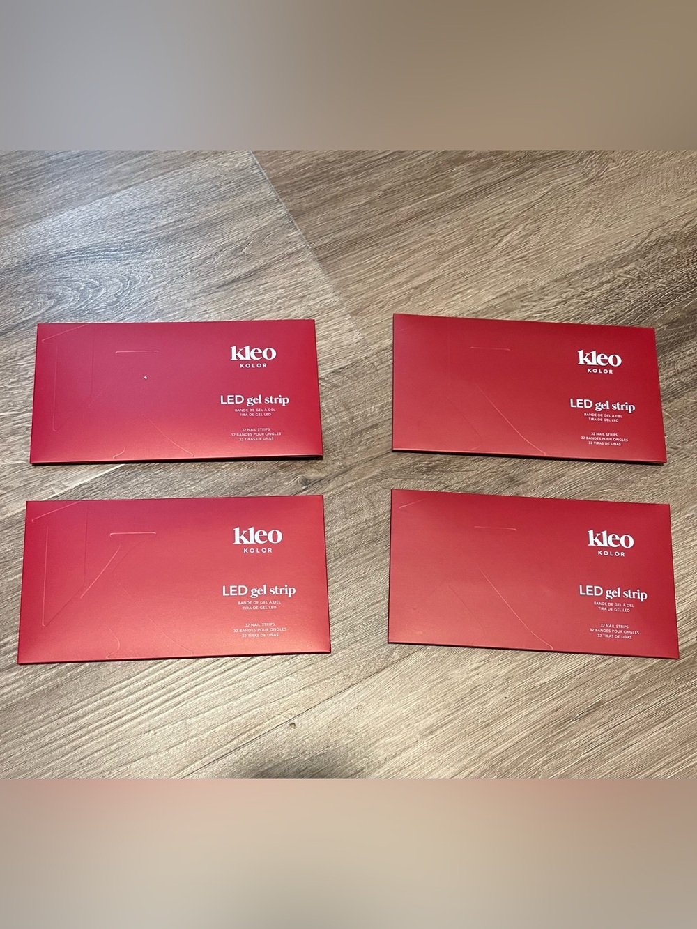 Kleo Kolor Led Gel Nail Strips Lot of 4 NWT
